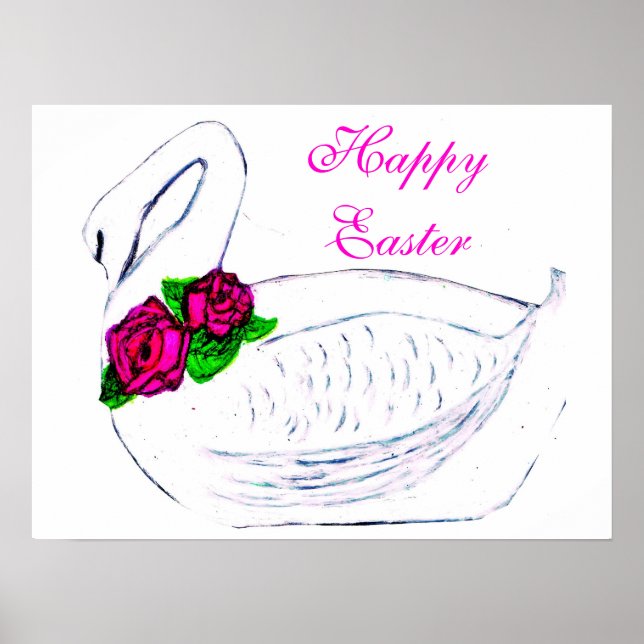 EASTER SWAN-Plakat Poster (Vorne)