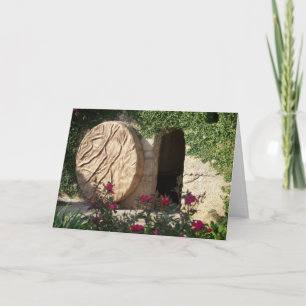 Easter Tomb of Jesus Ressurected Greeting Card Feiertagskarte