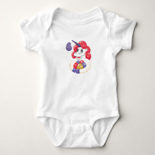 Easter Unicorn Baby Strampler