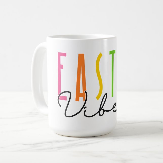 Easter Vibes Kaffeetasse (Vorderseite Links)
