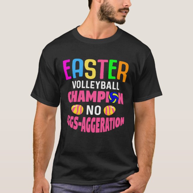Easter Volleyball Bunny Rabbit Beachvolleyball T-Shirt (Vorderseite)
