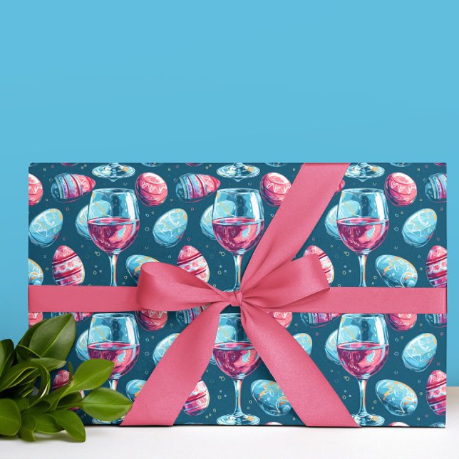 Easter Wine Lover  Geschenkpapier (Von Creator hochgeladen)