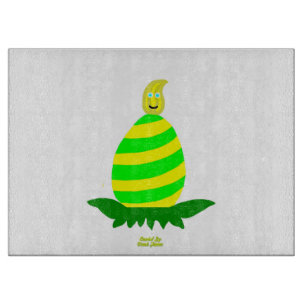 Easter Wishes Glass Cutting Board Schneidebrett