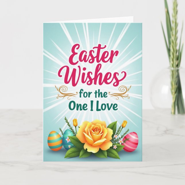 Easter Wishes Love Card Karte (Vorderseite)