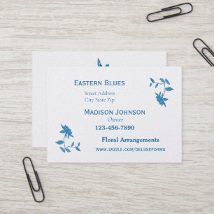 Eastern Blue Peloral Visitenkarte