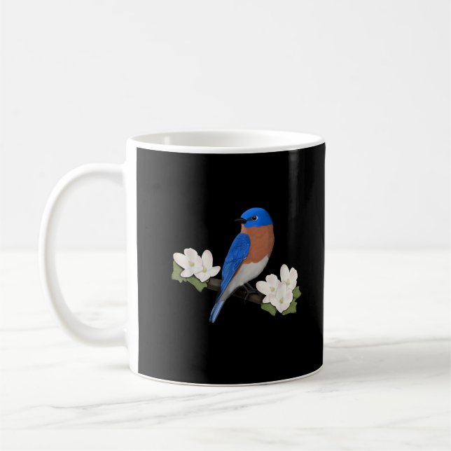 Eastern Bluebird Bird Birdlover Birdwatcher Kaffeetasse (Links)