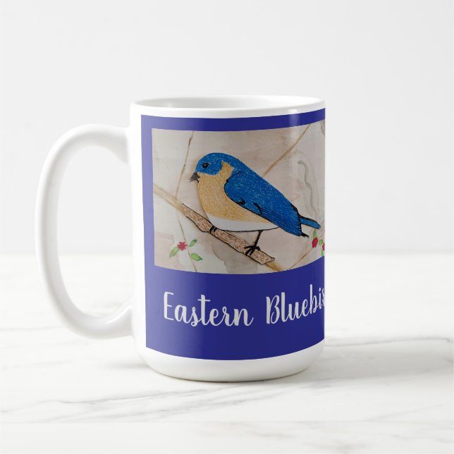 Eastern Bluebird Deep Blue Kaffeetasse (Links)