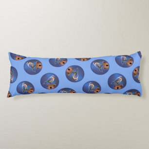 Eastern Bluebird Female Painting Original Bird Art Seitenschläferkissen