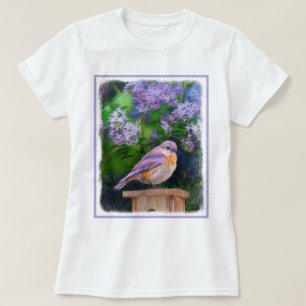 Eastern Bluebird in Snow - Original Foto T-Shirt