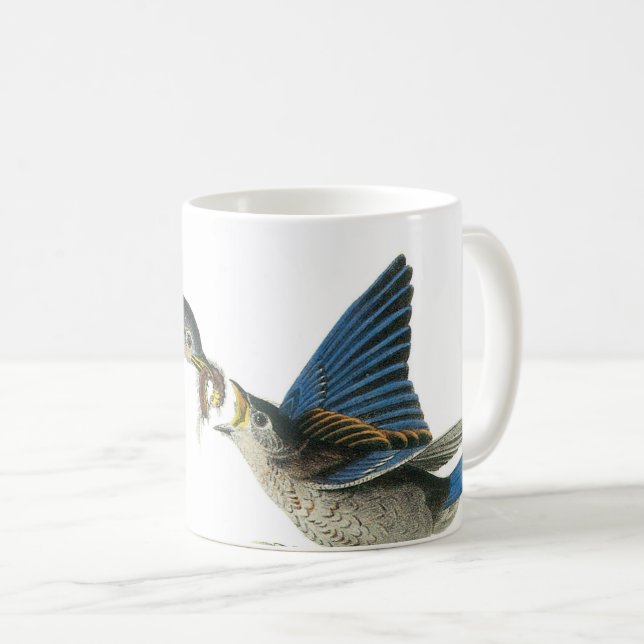 Eastern Bluebird von Audubon Kaffeetasse (VorderseiteRechts)