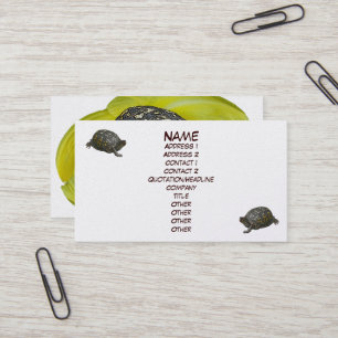 Eastern Box Turtle Business Card Visitenkarte