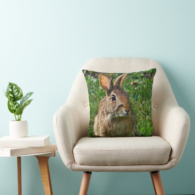 Eastern cottontail rabbit kissen (Stuhl )