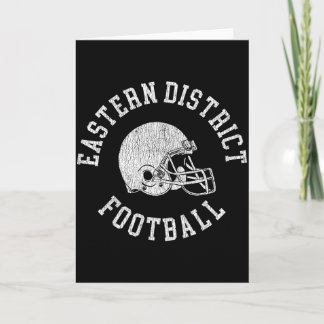 Eastern District Football Retro-Fußballhelm Karte