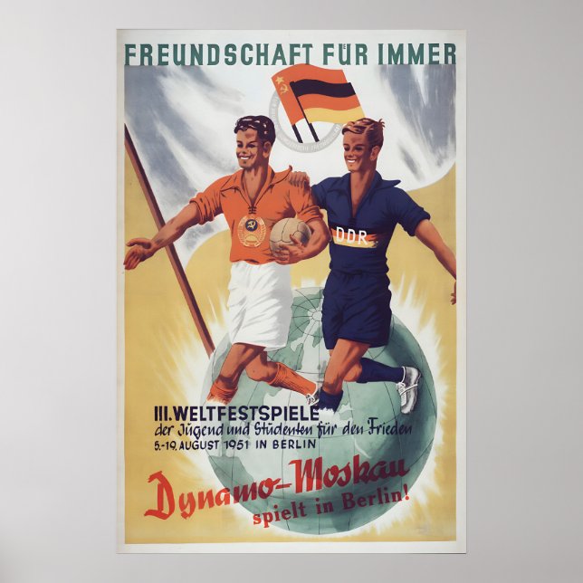 Eastern Germany Propaganda Poster -GDRSoviet (Vorne)