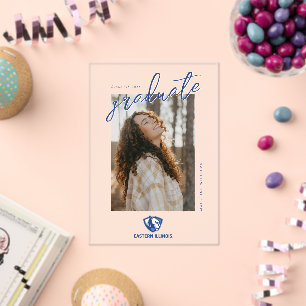 Eastern Illinois Panthers Kopf- und Wordmark-Logo Acryleinladungen