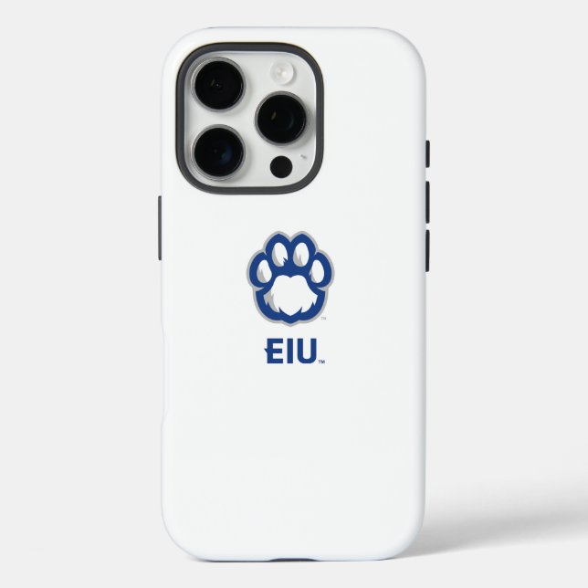 Eastern Illinois Panthers Paw Print & EIU Case-Mate iPhone Hülle (Rückseite)