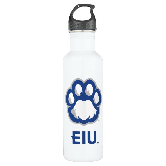 Eastern Illinois Panthers Paw Print & EIU Edelstahlflasche (Vorderseite)