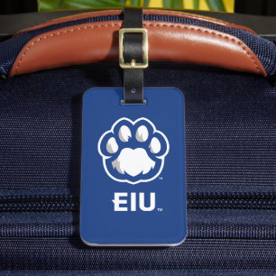 Eastern Illinois Panthers Paw Print & EIU Gepäckanhänger