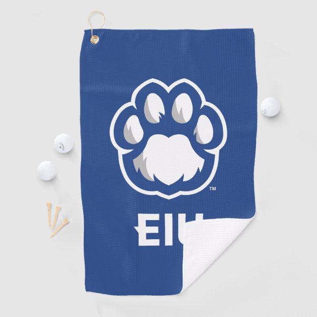 Eastern Illinois Panthers Paw Print & EIU Golfhandtuch (Insitu)