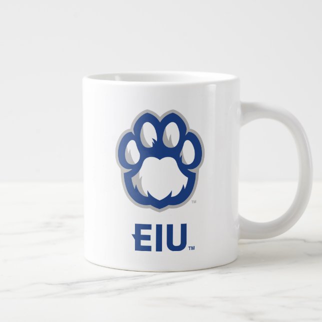 Eastern Illinois Panthers Paw Print & EIU Jumbo-Tasse (Rechts)