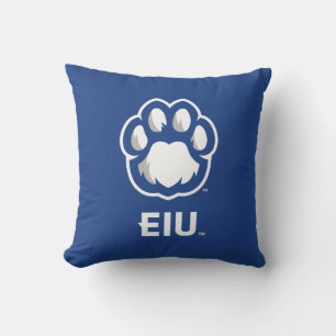 Eastern Illinois Panthers Paw Print & EIU Kissen