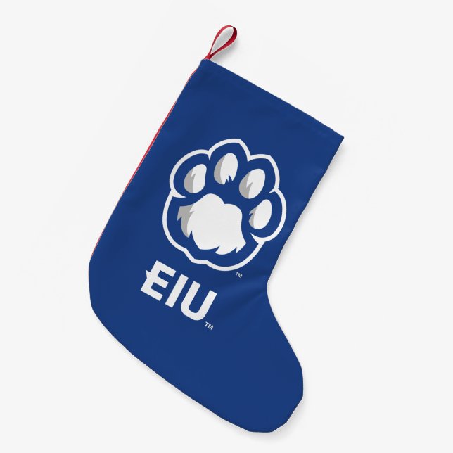Eastern Illinois Panthers Paw Print & EIU Kleiner Weihnachtsstrumpf (Vorderansicht (hängend))