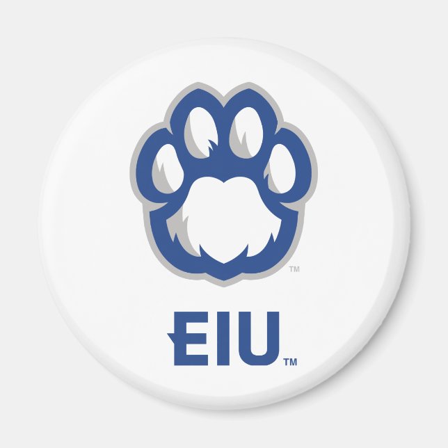 Eastern Illinois Panthers Paw Print & EIU Magnet (Vorne)