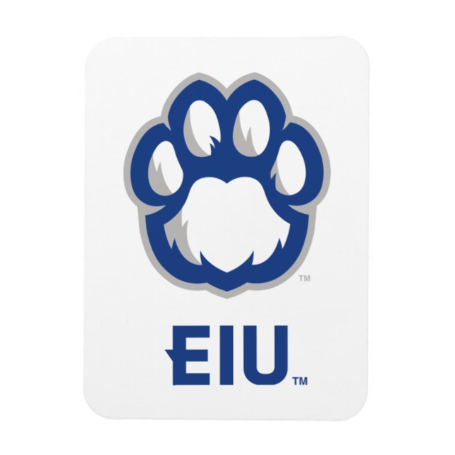 Eastern Illinois Panthers Paw Print & EIU Magnet (Vertikal)