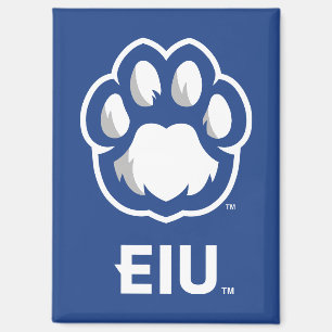 Eastern Illinois Panthers Paw Print & EIU Magnet