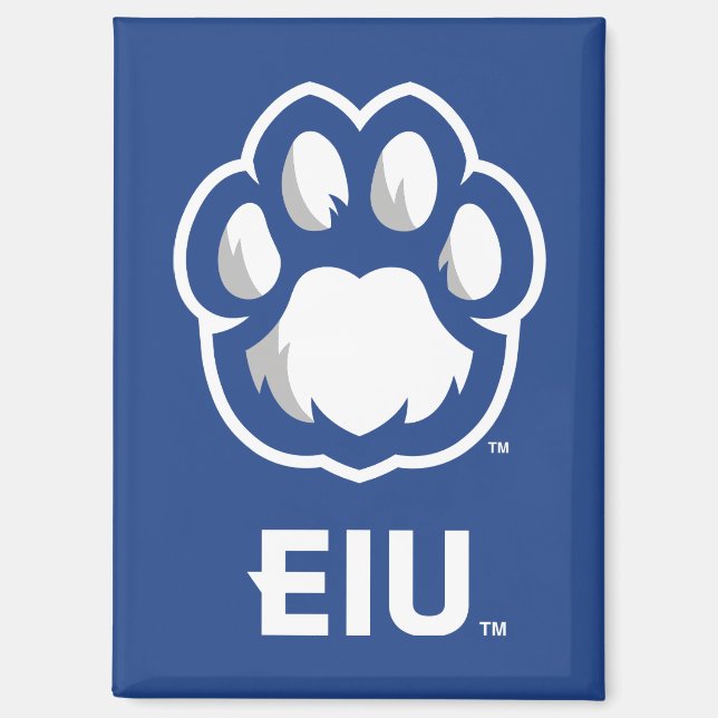 Eastern Illinois Panthers Paw Print & EIU Magnet (Vorderseite)