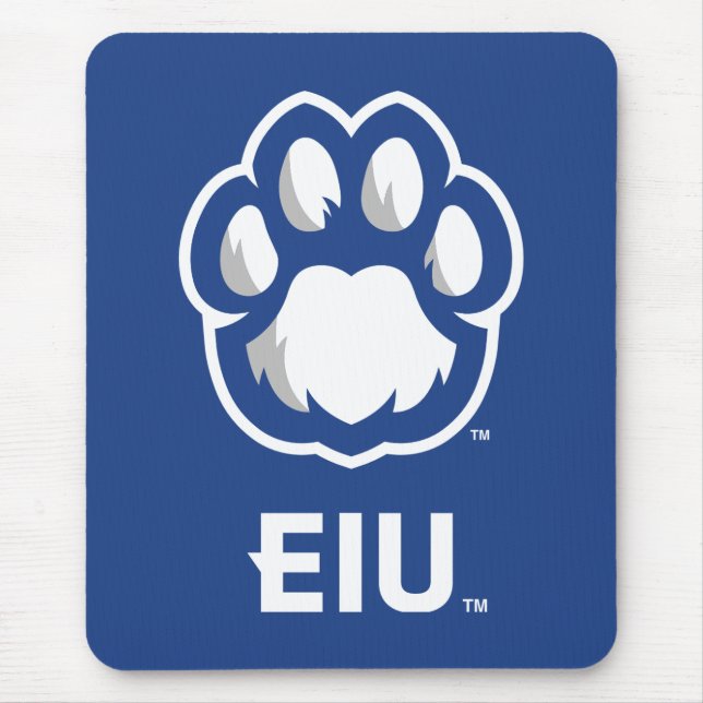 Eastern Illinois Panthers Paw Print & EIU Mousepad (Vorne)