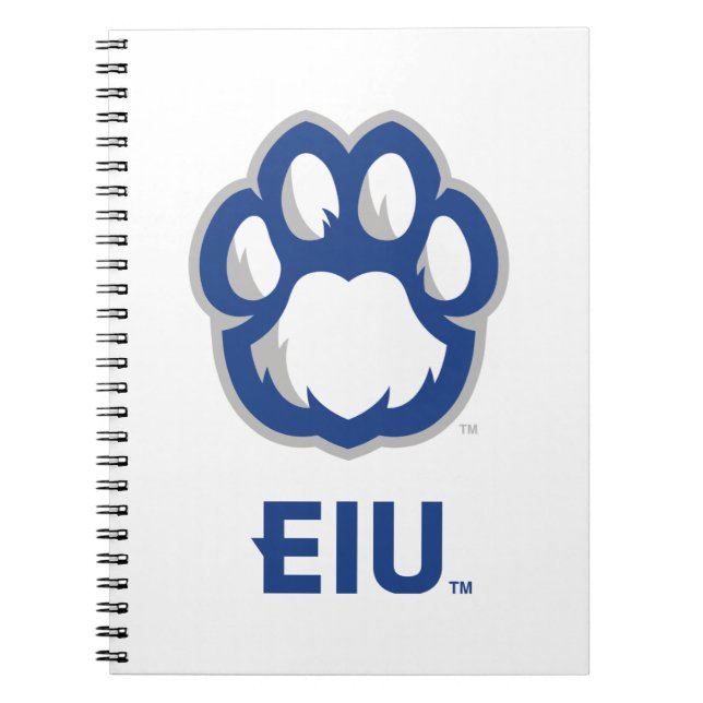 Eastern Illinois Panthers Paw Print & EIU Notizblock (Vorderseite)