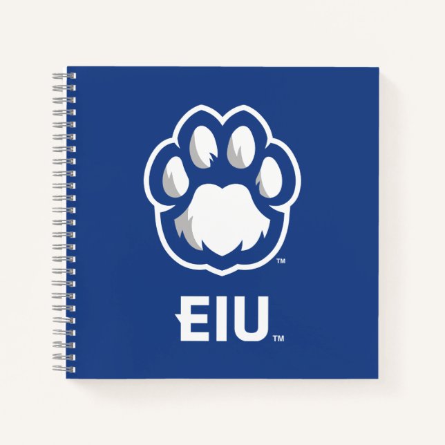 Eastern Illinois Panthers Paw Print & EIU Notizbuch (Vorderseite)