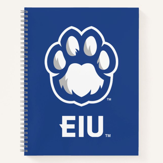 Eastern Illinois Panthers Paw Print & EIU Notizbuch (Vorderseite)