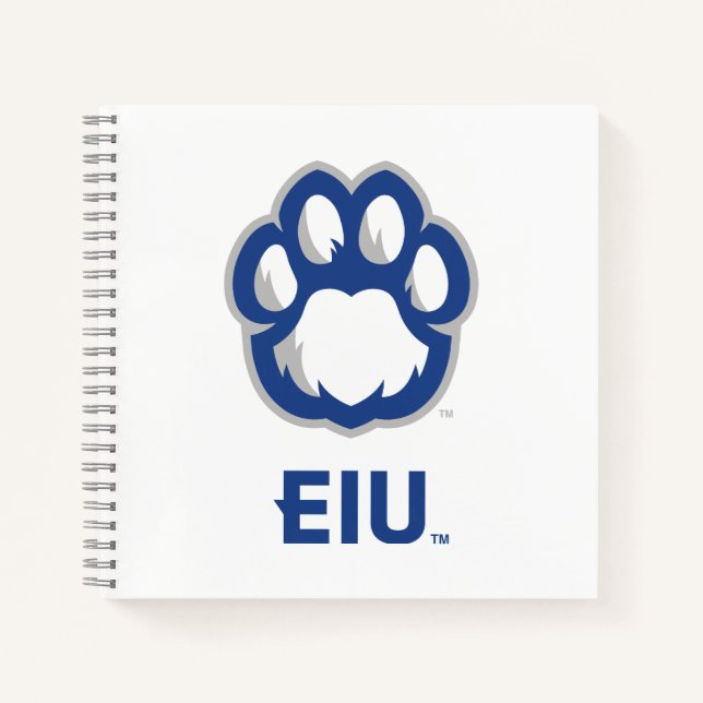 Eastern Illinois Panthers Paw Print & EIU Notizbuch (Vorderseite)