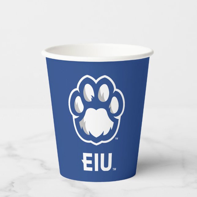 Eastern Illinois Panthers Paw Print & EIU Pappbecher (Vorderseite)