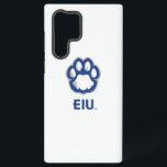 Eastern Illinois Panthers Paw Print & EIU Samsung Galaxy Hülle<br><div class="desc">Dieses Design besteht aus zwei verschiedenen Elementen, die die Eastern Illinois University (EIU) repräsentieren. Oben wird ein stilisierter Panther-Druck hervorgehoben angezeigt. Der Pfotendruck wird blau mit grauer Kontur gerendert und bildet ein fett erkennbares Symbol der EIU Panthers. Unterhalb des Pfotendrucks wird das Akronym "EIU" in einer starken serifenlosen Schrift präsentiert,...</div>