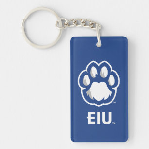 Eastern Illinois Panthers Paw Print & EIU Schlüsselanhänger