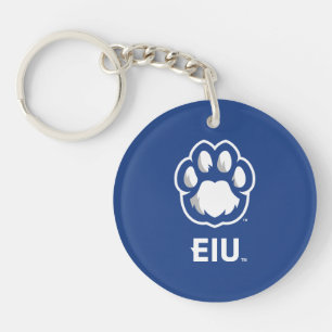 Eastern Illinois Panthers Paw Print & EIU Schlüsselanhänger