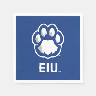 Eastern Illinois Panthers Paw Print & EIU Serviette