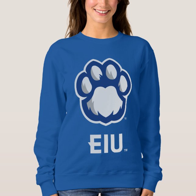 Eastern Illinois Panthers Paw Print & EIU Sweatshirt (Vorderseite)