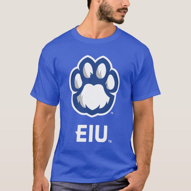 Eastern Illinois Panthers Paw Print & EIU T-Shirt (Vorderseite)