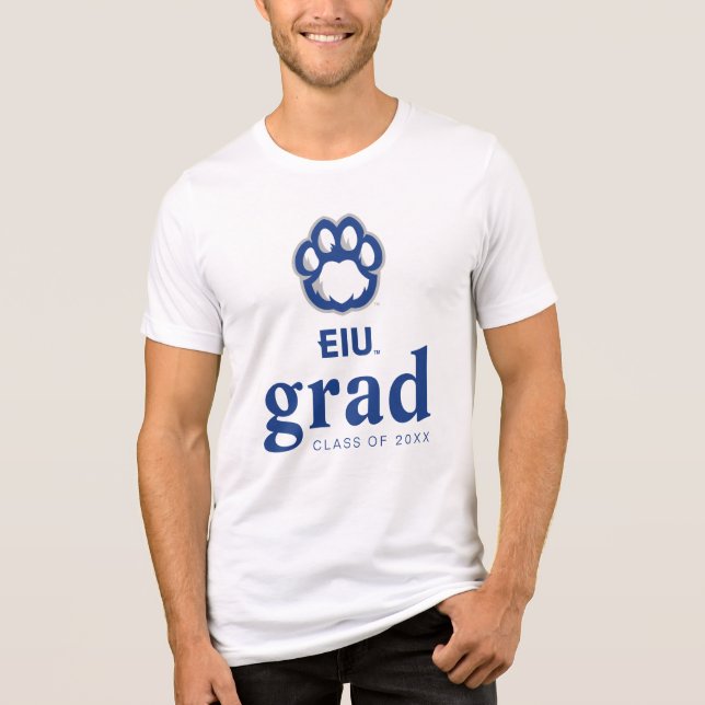 Eastern Illinois Panthers Paw Print & EIU Tri-Blend Shirt (Vorderseite)