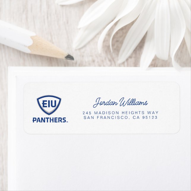 Eastern Illinois Panthers Schild & Wordmark-Logo (Insitu)