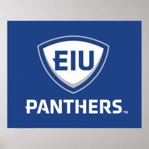 Eastern Illinois Panthers Schild & Wordmark-Logo