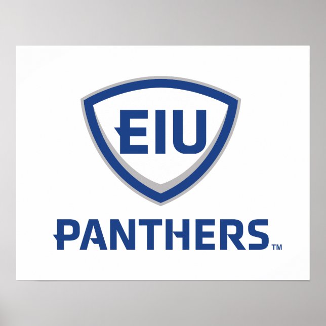 Eastern Illinois Panthers Schild & Wordmark-Logo (Vorne)