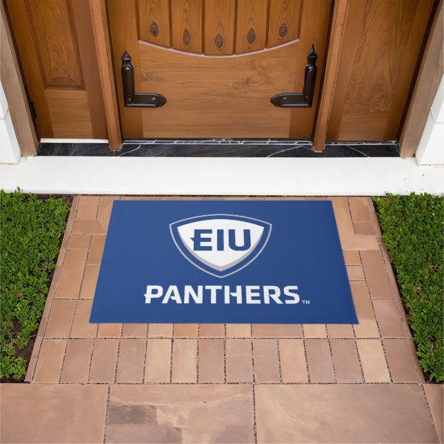 Eastern Illinois Panthers Schild & Wordmark-Logo Fußmatte (Außenbereich)