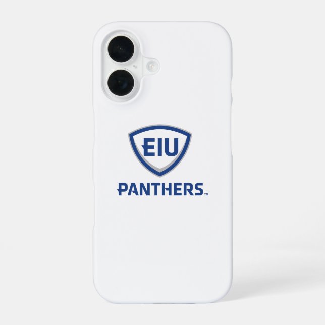 Eastern Illinois Panthers Schild & Wordmark-Logo iPhone 16 Hülle (Rückseite)