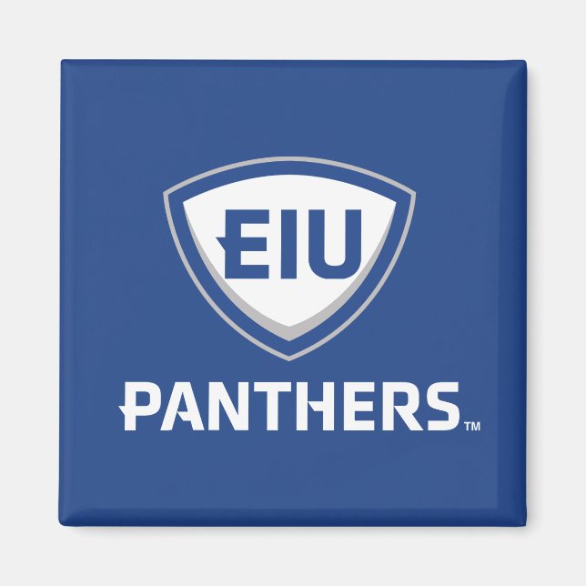 Eastern Illinois Panthers Schild & Wordmark-Logo Magnet (Vorne)