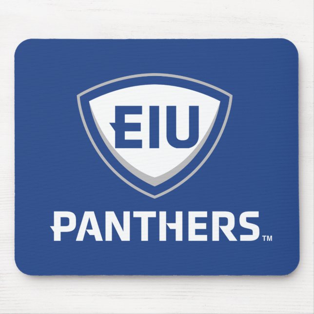 Eastern Illinois Panthers Schild & Wordmark-Logo Mousepad (Vorne)